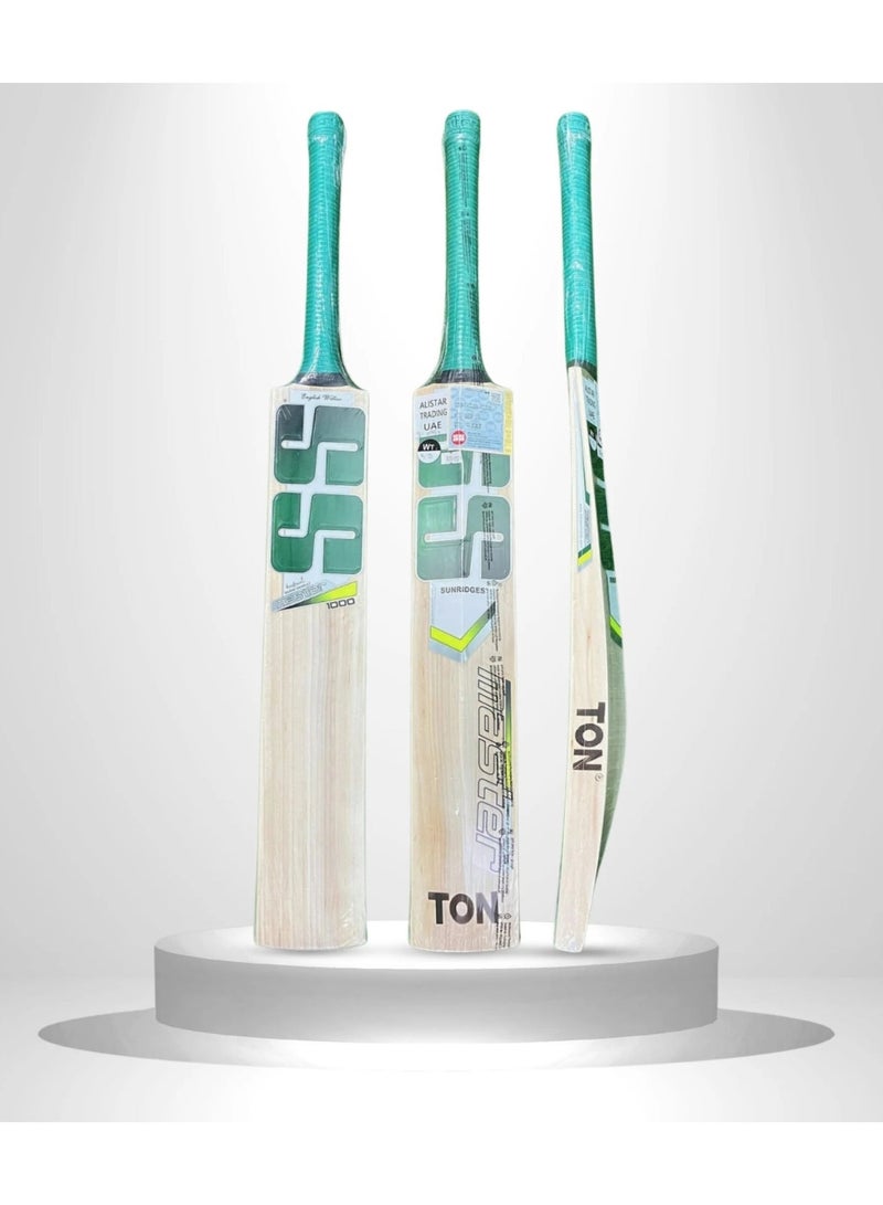 اس اس مضرب كريكيت  لصفصاف الانجليزى 1000 ذو مقبض قصير من تون (اس اس) - Image 1